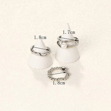 Basic Solid Color Alloy Plating Women's Open Rings