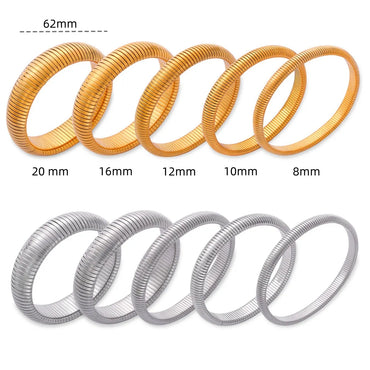 Basic Solid Color Classic Style Solid Color 304 Stainless Steel Wristband In Bulk