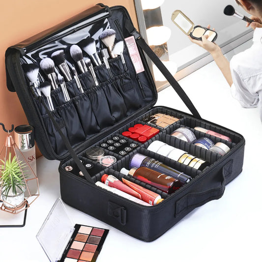 Basic Solid Color Oxford Cloth Square Makeup Bags