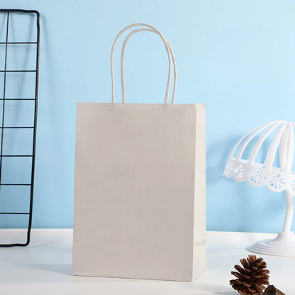 Basic Solid Color Paper Party Gift Bags