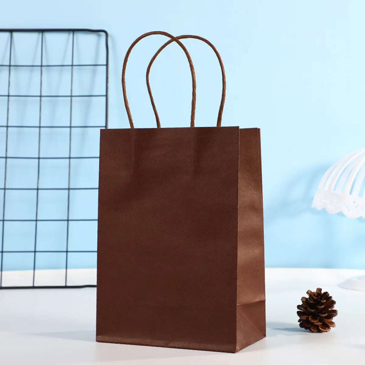 Basic Solid Color Paper Party Gift Bags