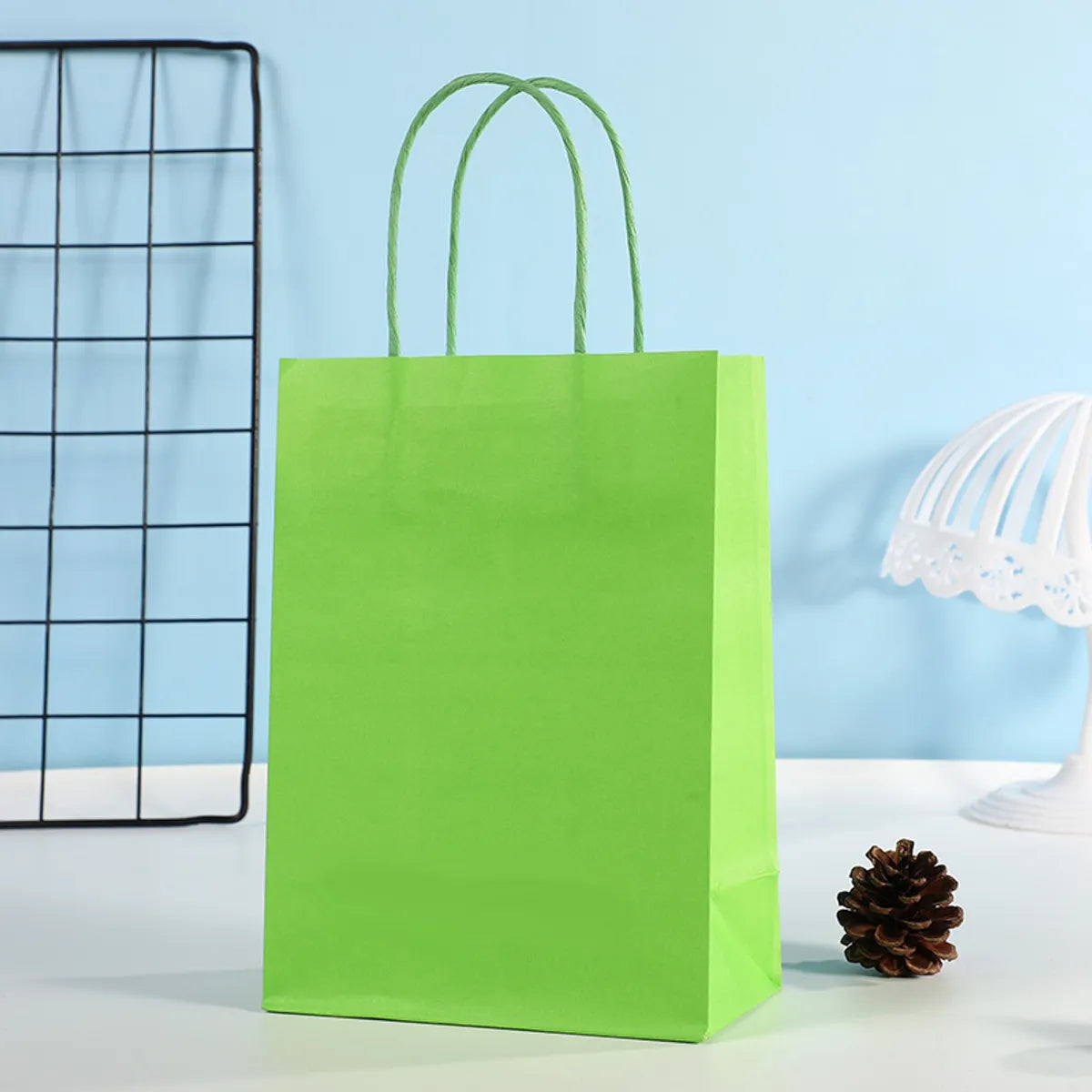 Basic Solid Color Paper Party Gift Bags