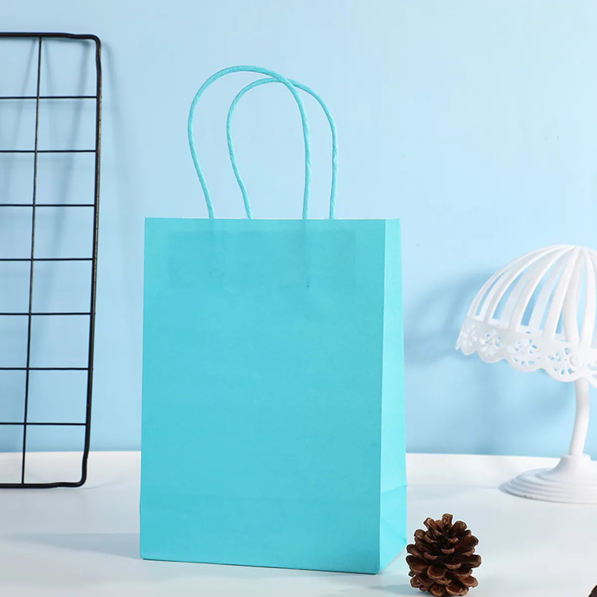 Basic Solid Color Paper Party Gift Bags