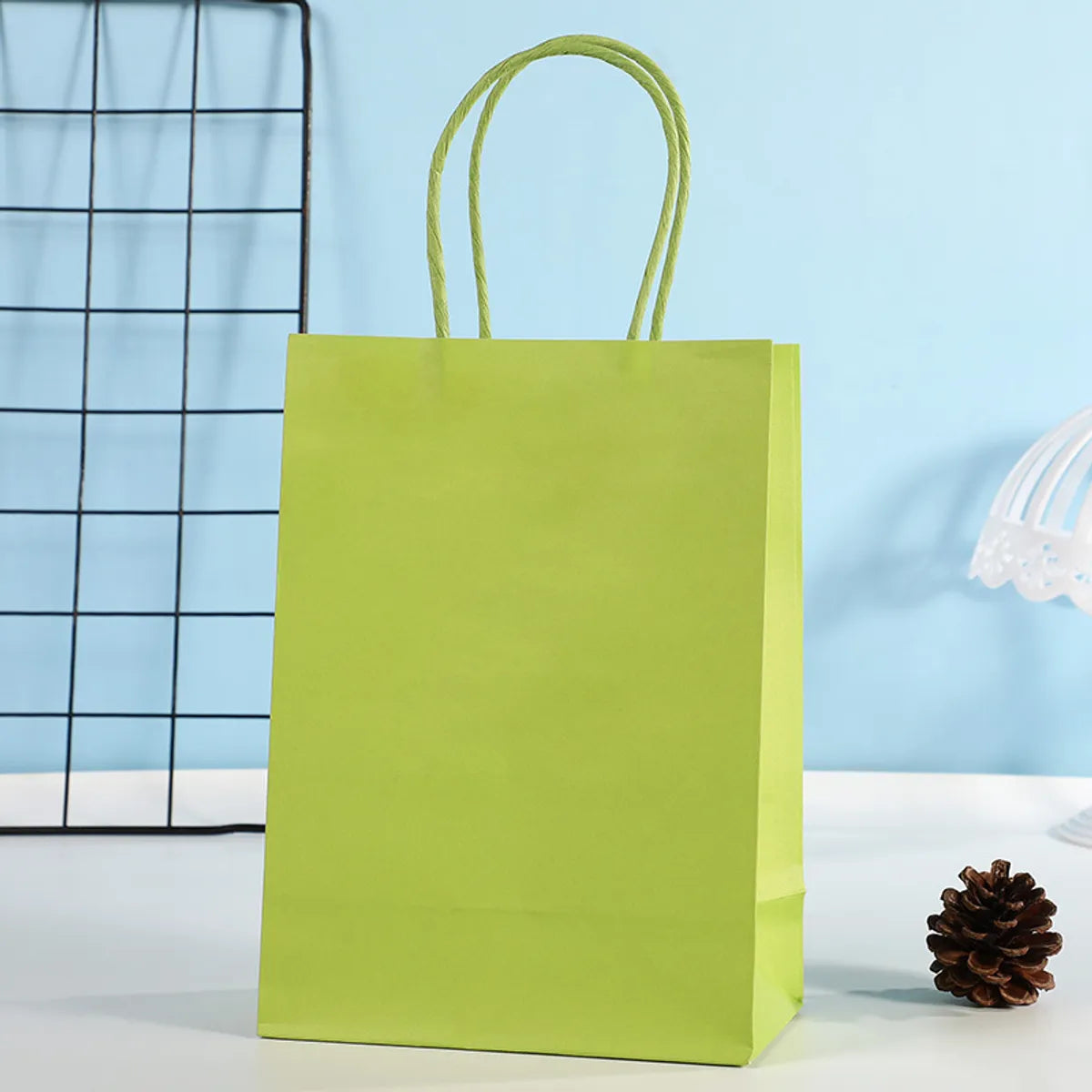 Basic Solid Color Paper Party Gift Bags