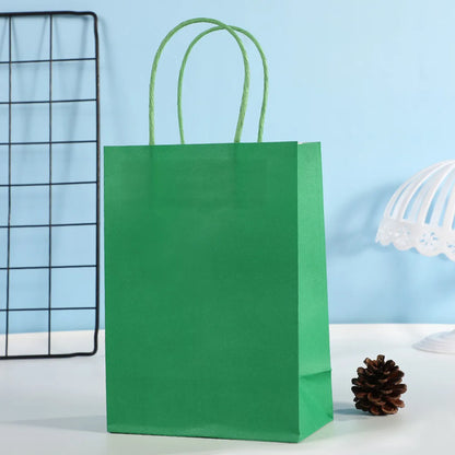 Basic Solid Color Paper Party Gift Bags