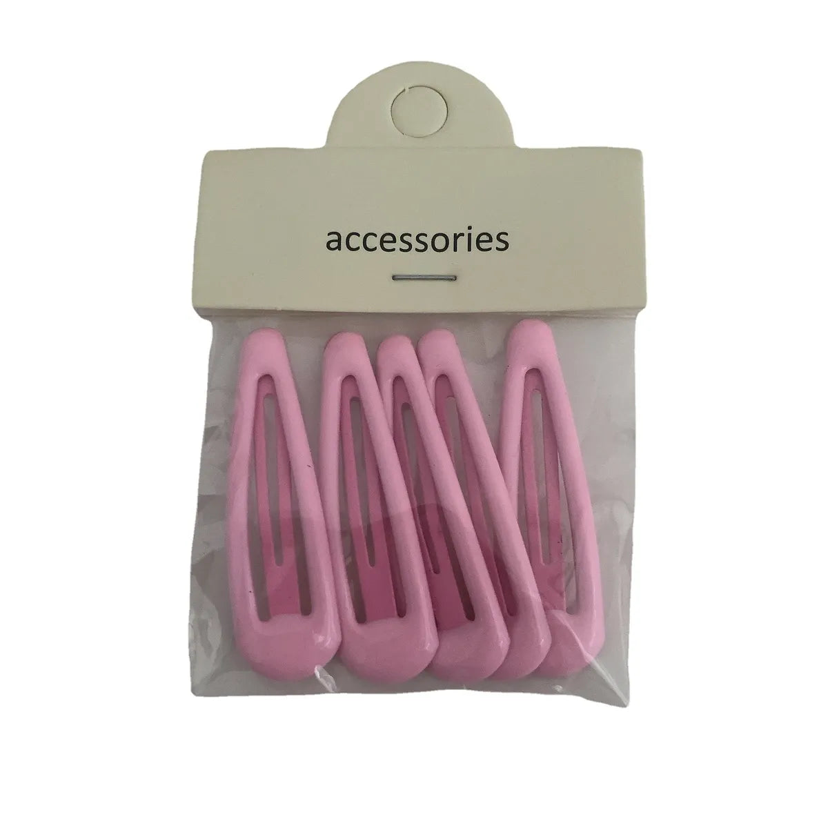 Basic Solid Color Plastic Hair Clip