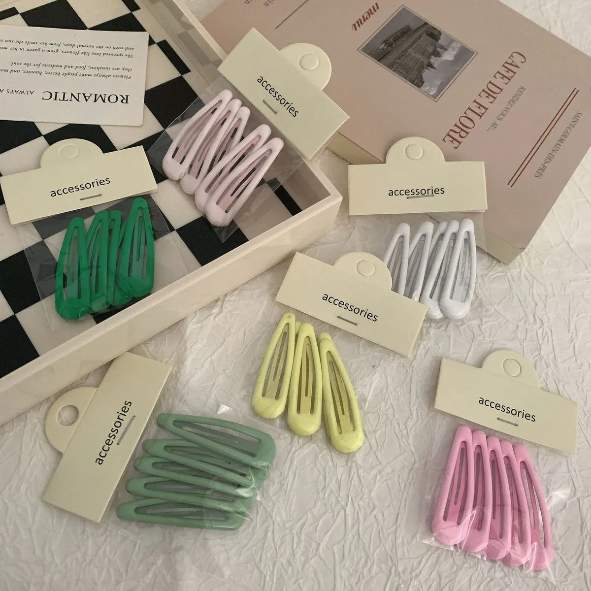 Basic Solid Color Plastic Hair Clip