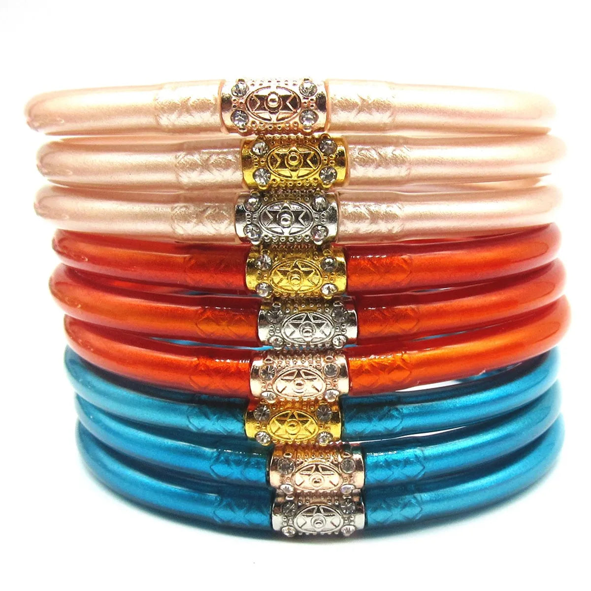 Basic Solid Color Plastic Unisex Wristband