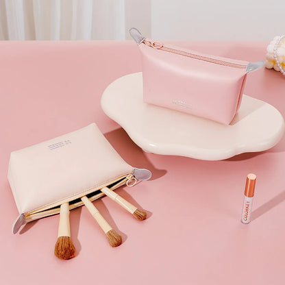 Basic Solid Color Polyester Dumpling Shape Makeup Bags