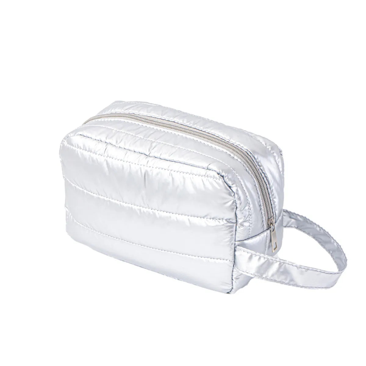 Basic Solid Color Polyester Square Makeup Bags