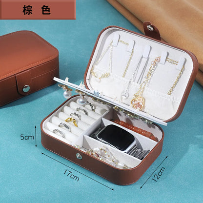 Basic Solid Color PU Leather Jewelry Boxes