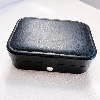 Basic Solid Color PU Leather Jewelry Boxes