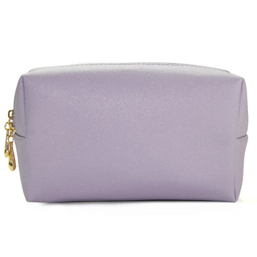 Basic Solid Color Pu Leather Square Makeup Bags