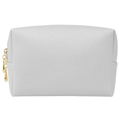 Basic Solid Color Pu Leather Square Makeup Bags