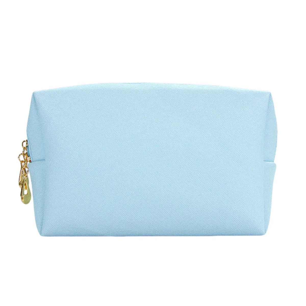 Basic Solid Color Pu Leather Square Makeup Bags