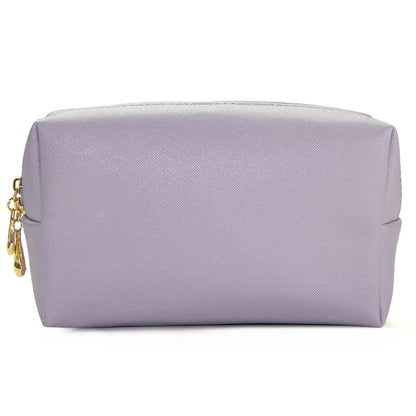 Basic Solid Color Pu Leather Square Makeup Bags