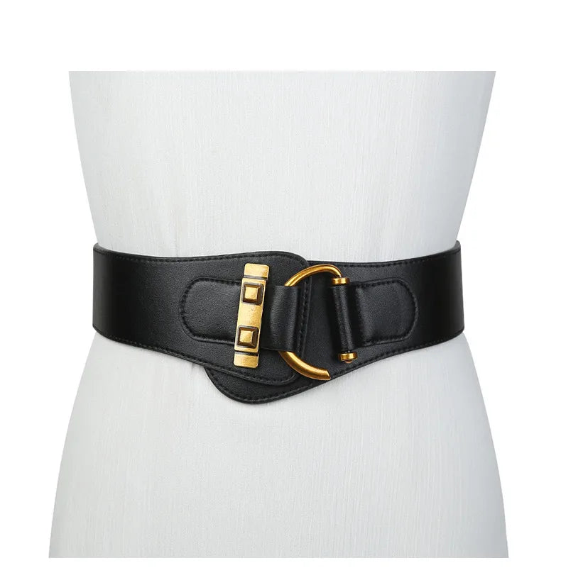 Basic Solid Color Pu Leather Women'S Leather Belts