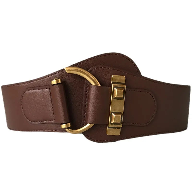 Basic Solid Color Pu Leather Women'S Leather Belts