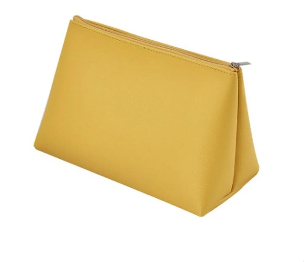 Basic Solid Color Pvc Square Makeup Bags