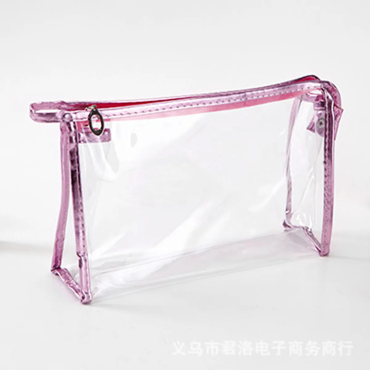 Basic Solid Color Pvc Square Makeup Bags