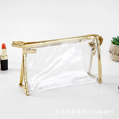 Basic Solid Color Pvc Square Makeup Bags