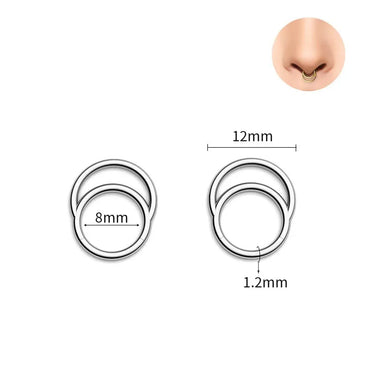 Basic Solid Color Stainless Steel Nose Ring In Bulk