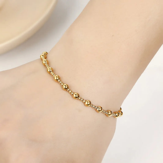 Basic Solid Color Stainless Steel Plating Bracelets