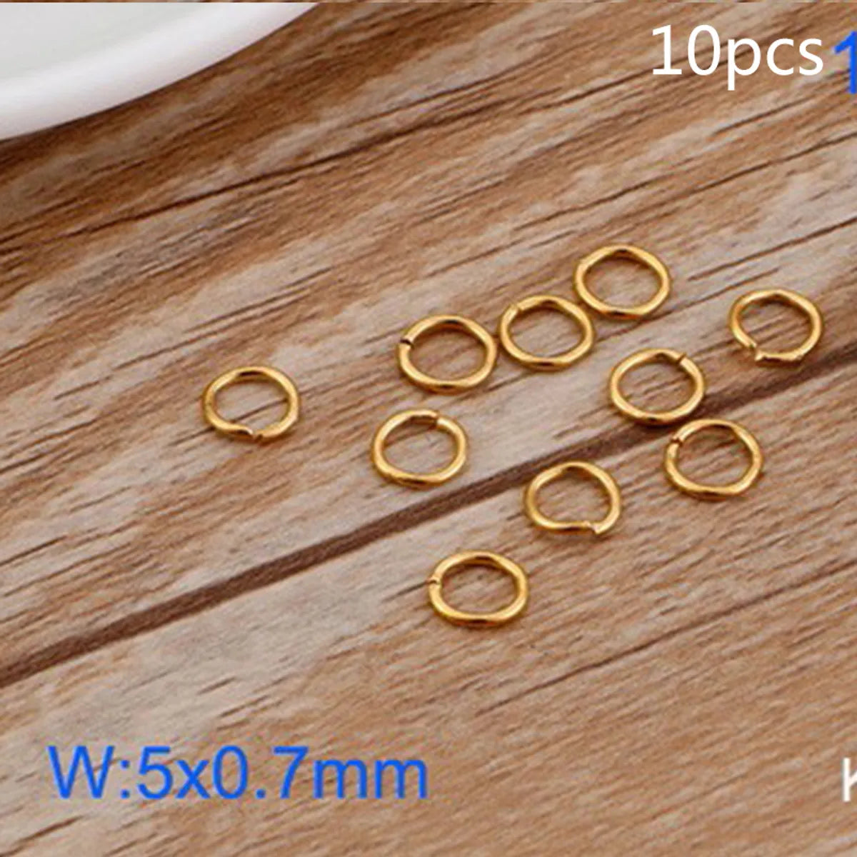 1 Set Stainless Steel 18K Gold Plated Solid Color