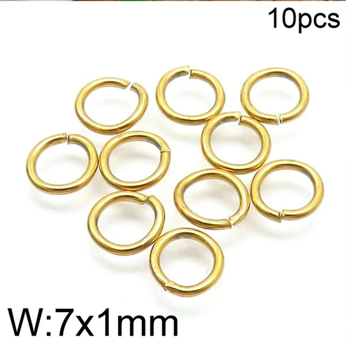 1 Set Stainless Steel 18K Gold Plated Solid Color