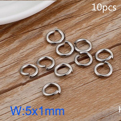 1 Set Stainless Steel 18K Gold Plated Solid Color