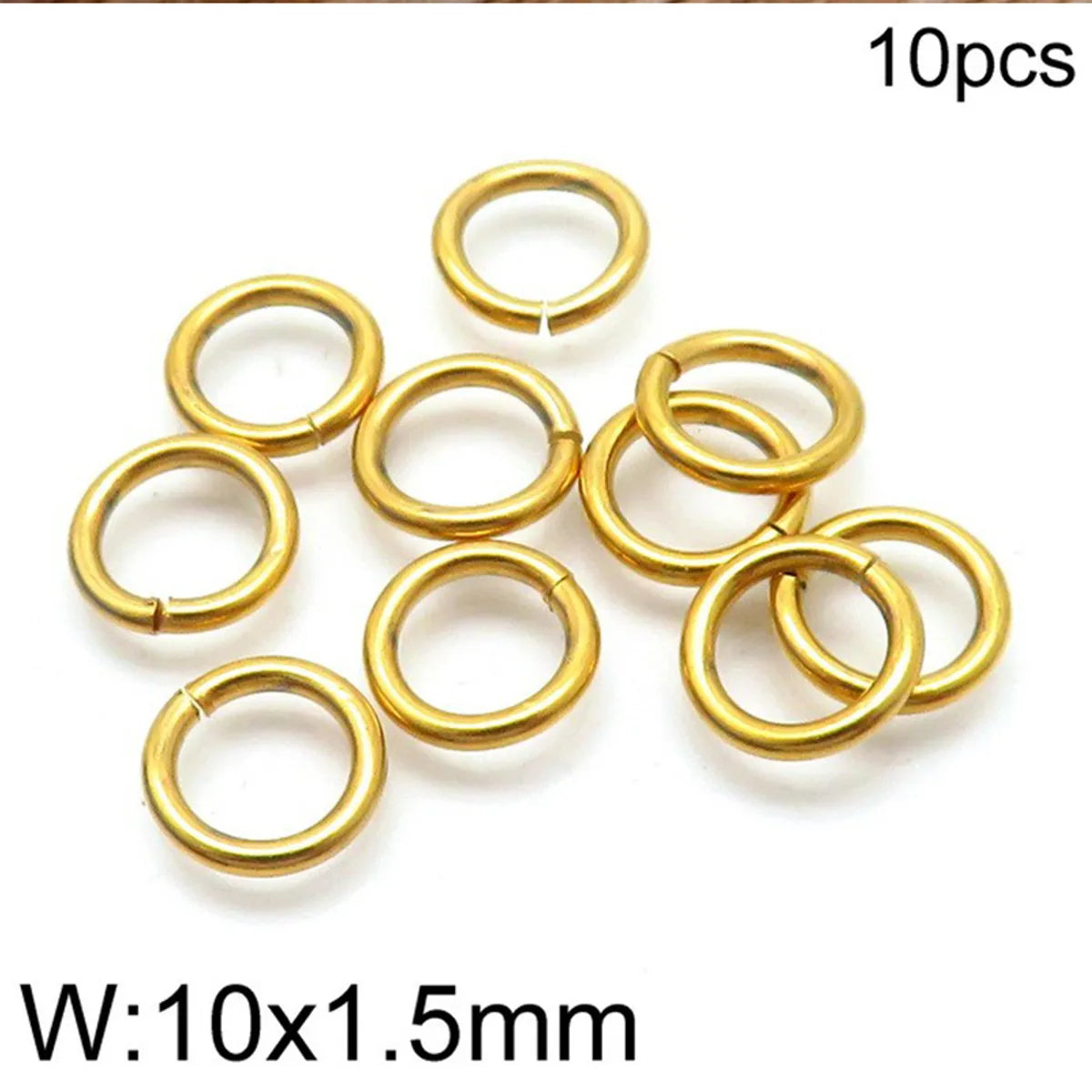 1 Set Stainless Steel 18K Gold Plated Solid Color