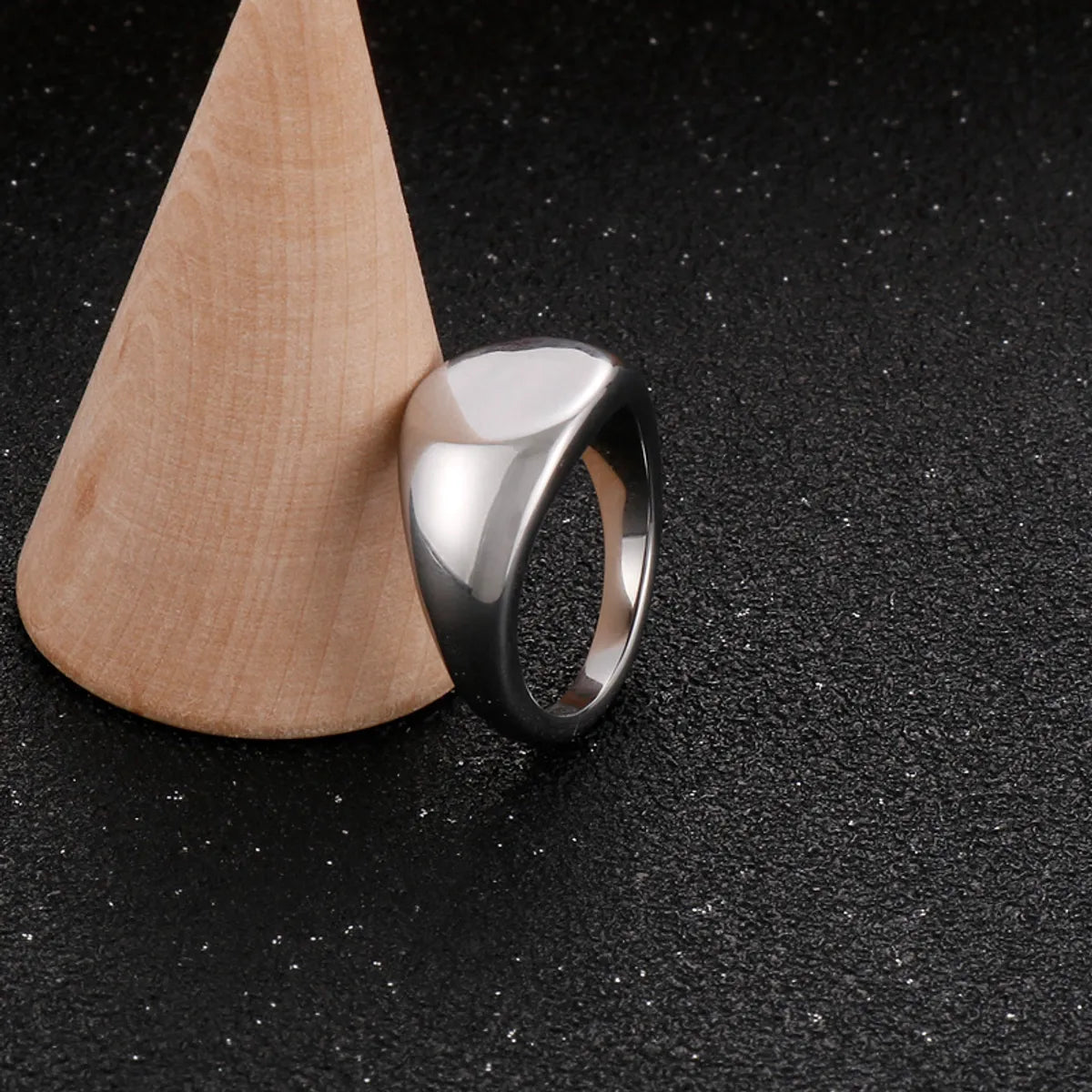 Basic Solid Color Stainless Steel Polishing Rings 1 Piece