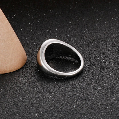 Basic Solid Color Stainless Steel Polishing Rings 1 Piece