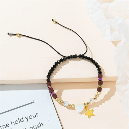 Basic Star Artificial Crystal Beaded Braid Women's Bracelets