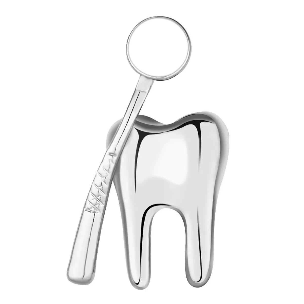 Basic Toothbrush Teeth Alloy Plating Unisex Brooches