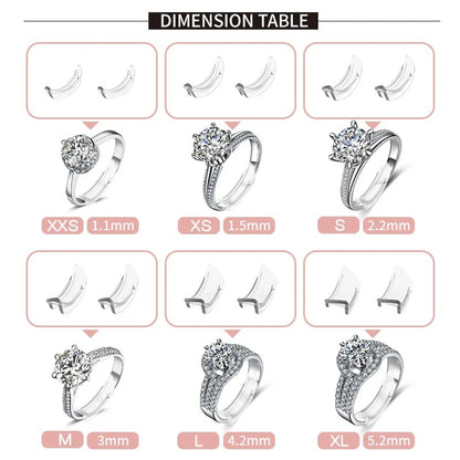 1 Set Basic U Shape Transparent Resin Ring Regulator