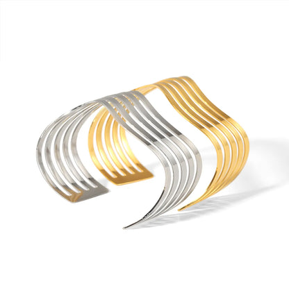 Basic Waves 304 Stainless Steel Bangle In Bulk