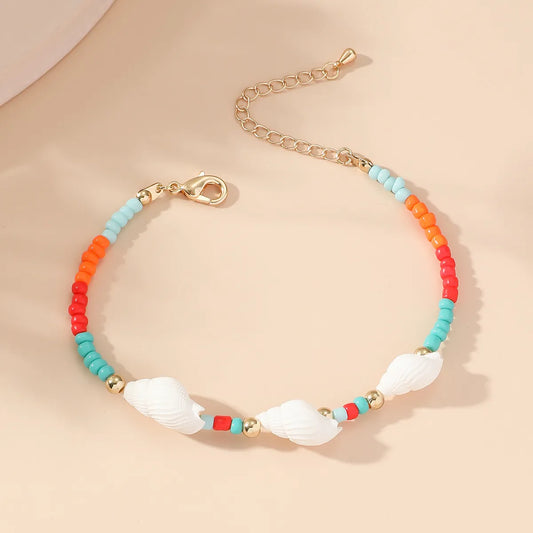 Beach Conch Beaded Plastic Women's Bracelets