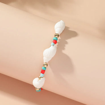 Beach Conch Beaded Plastic Women's Bracelets