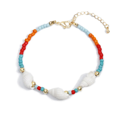 Beach Conch Beaded Plastic Women's Bracelets