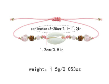 Beach Geometric Mixed Materials Beaded Unisex Drawstring Bracelets