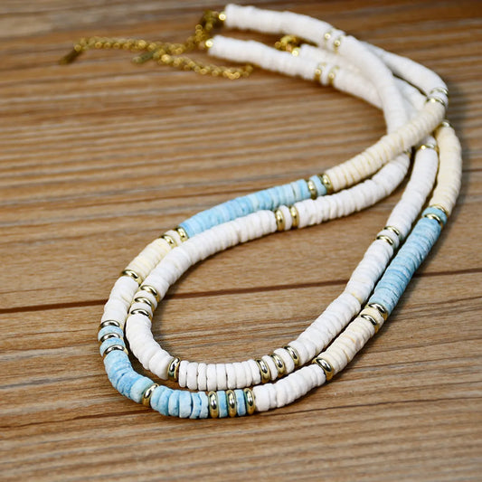 Beach Geometric Shell Beaded Women's Necklace