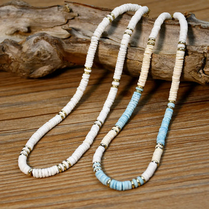 Beach Geometric Shell Beaded Women's Necklace