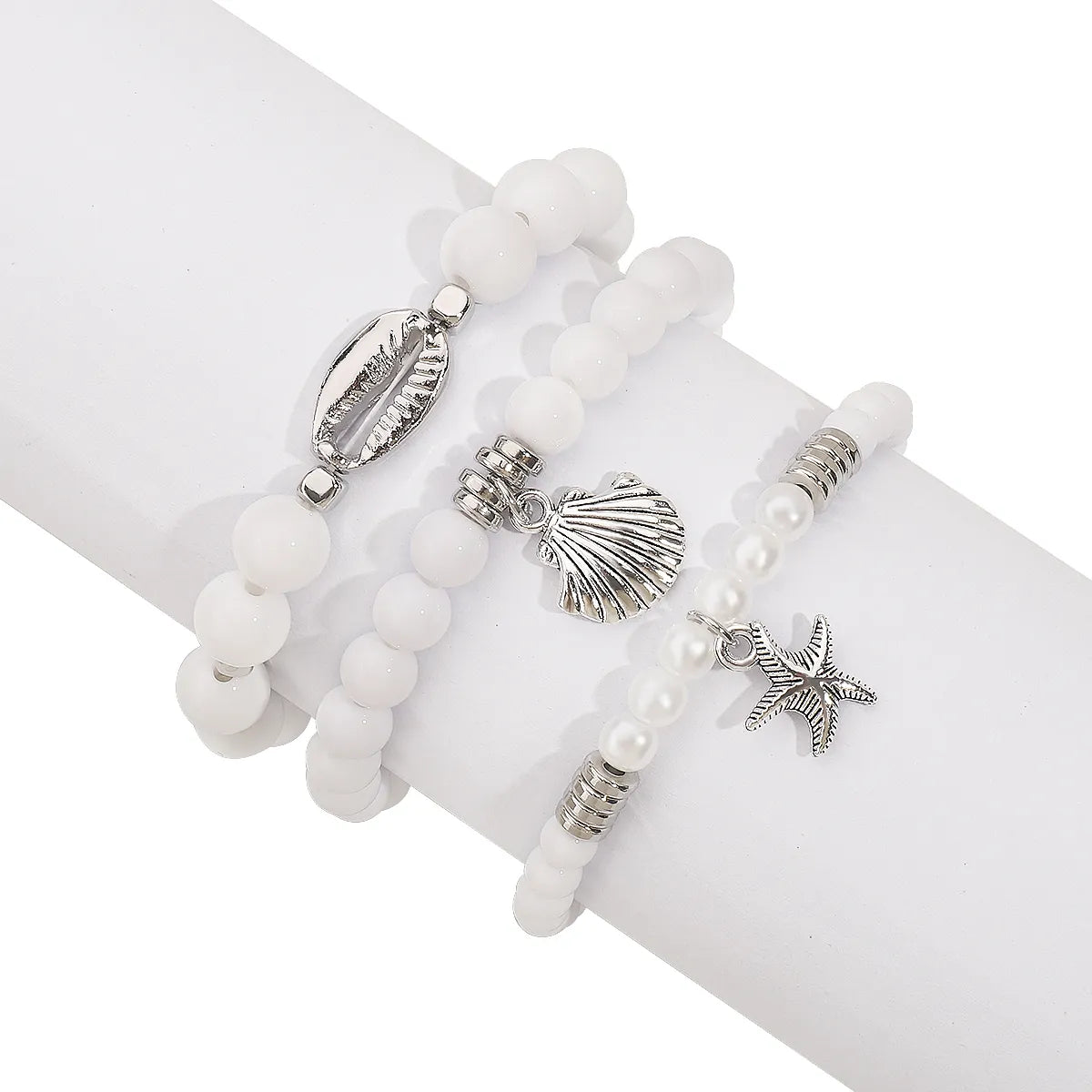 Beach Simple Style Classic Style Starfish Shell Arylic Alloy Wholesale Bracelets