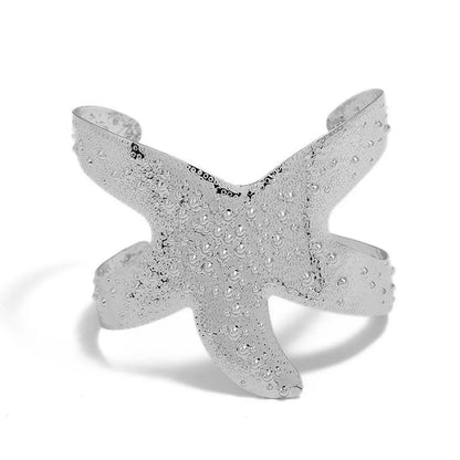 Beach Simple Style Starfish Alloy Wholesale Bangle