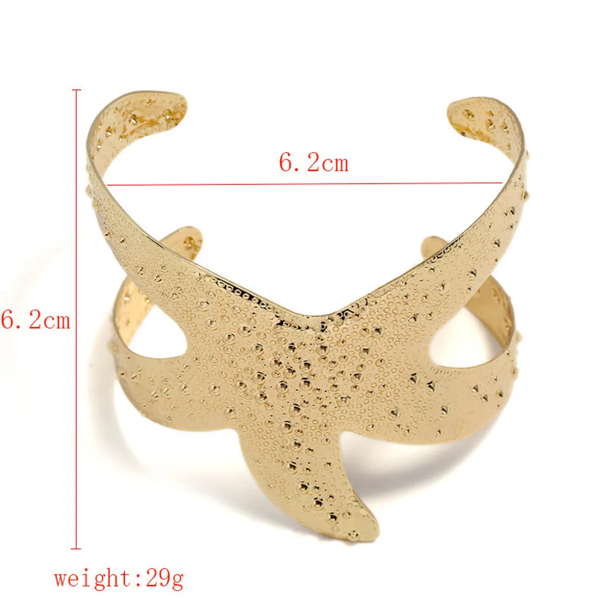 Beach Simple Style Starfish Alloy Wholesale Bangle