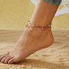 Beach Tropical Daisy Alloy Plastic Wholesale Anklet