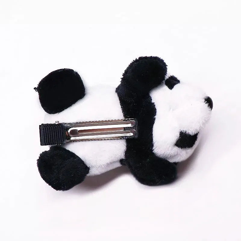 Bear Brooch Hairpin Cartoon Japanese Style Hair Rope Animal Plush Doll Hairband Children'S Headwear Hair Accessories Panda Headband