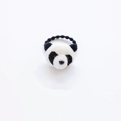 Bear Brooch Hairpin Cartoon Japanese Style Hair Rope Animal Plush Doll Hairband Children'S Headwear Hair Accessories Panda Headband