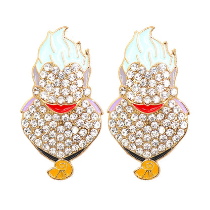 55622 Beautiful Creative Cartoon Funny Personalized Earrings Halloween Ghost Festival Earrings